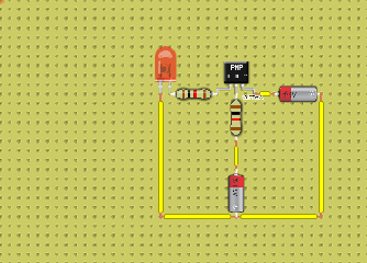 PNP Transistor as a Switch - Online Circuit Simulator | DCACLab