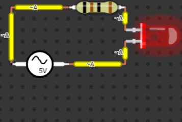 A Blinking LED Circuit - Online Circuit Simulator | DCACLab