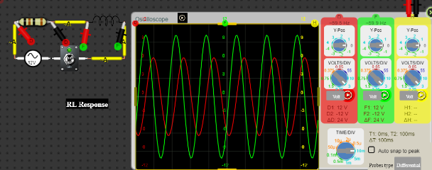 RL-LC-RC-RLC-C Response - Online Circuit Simulator | DCACLab